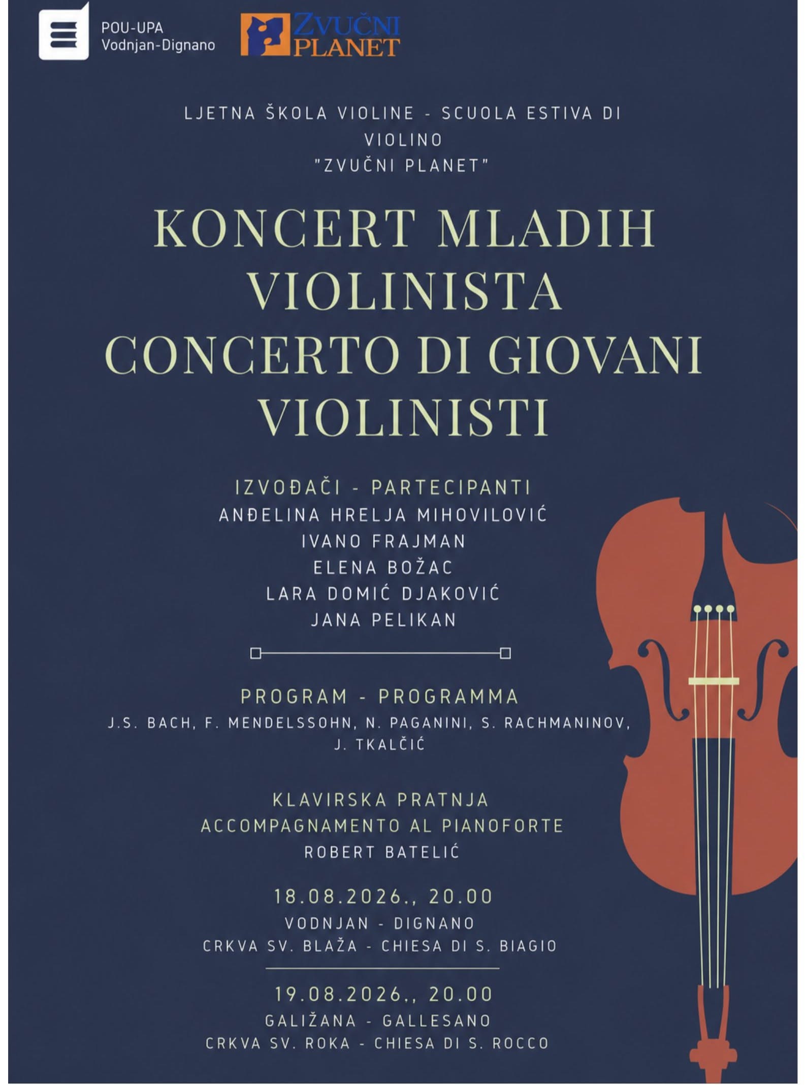 KONCERT MLADIH VIOLINISTA